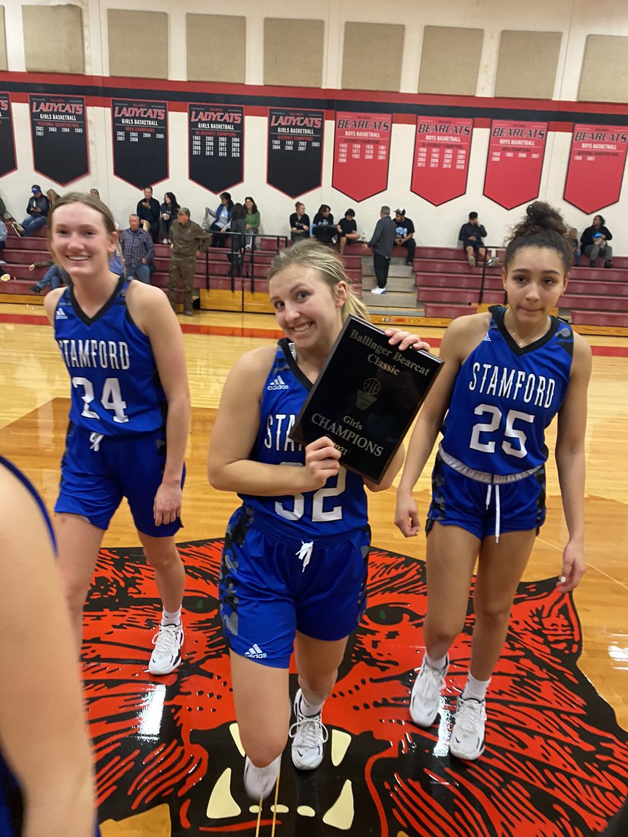 Lady Bulldogs win the Ballinger Tournament going undefeated. Beat Veribest in the Champuonahip game 58-34! #BuildingBulldogs