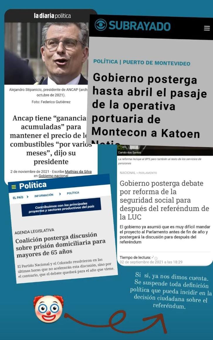 Todo en suspenso hasta después del referéndum....usted no desconfianza???
No te comas la pastilla!  #VotaSi