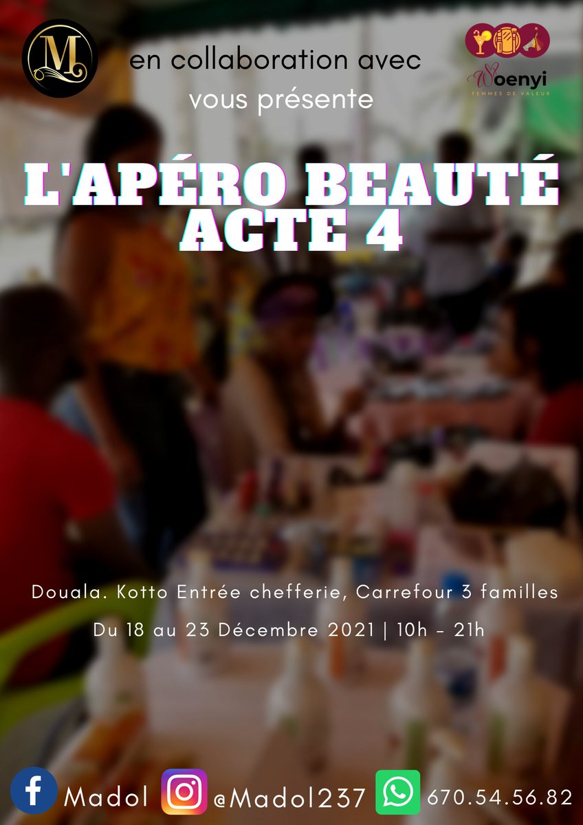 aperobeaute237's tweet photo. Yeah yeah
Apéro Beauté Acte 4 - Part 1 https://t.co/4FnkNhzmFt