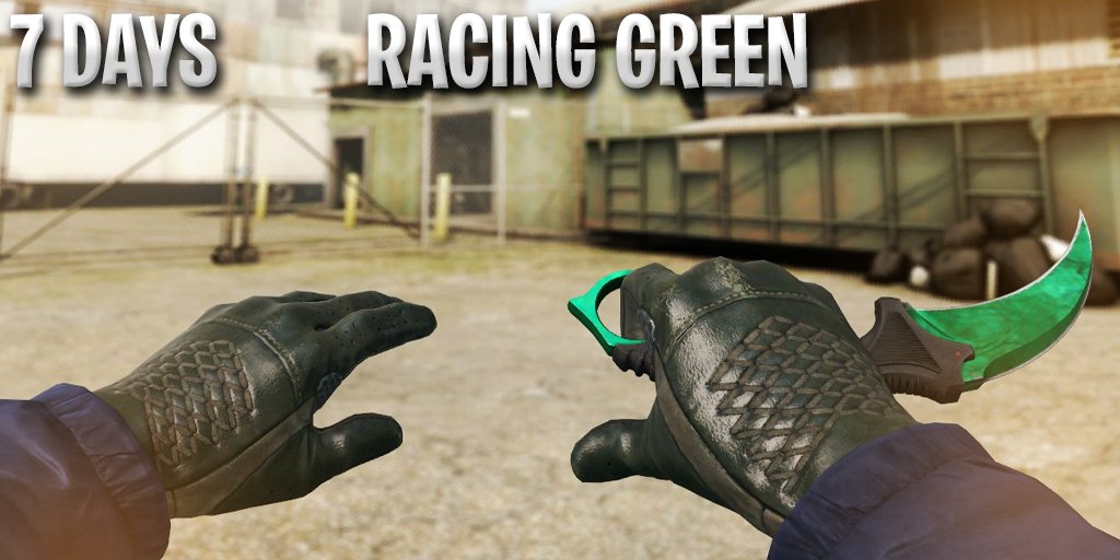 realcsgomercy's tweet photo. 💰 Driver Gloves | Racing Green $55💰

✅RT + Follow @realcsgomercy  
✅Like + subscribe https://t.co/lQAet36E1n  (Proof)

⏳Rolling in 7 days
#csgo #csgogiveaway #giveaway https://t.co/tf7lEDBMLI