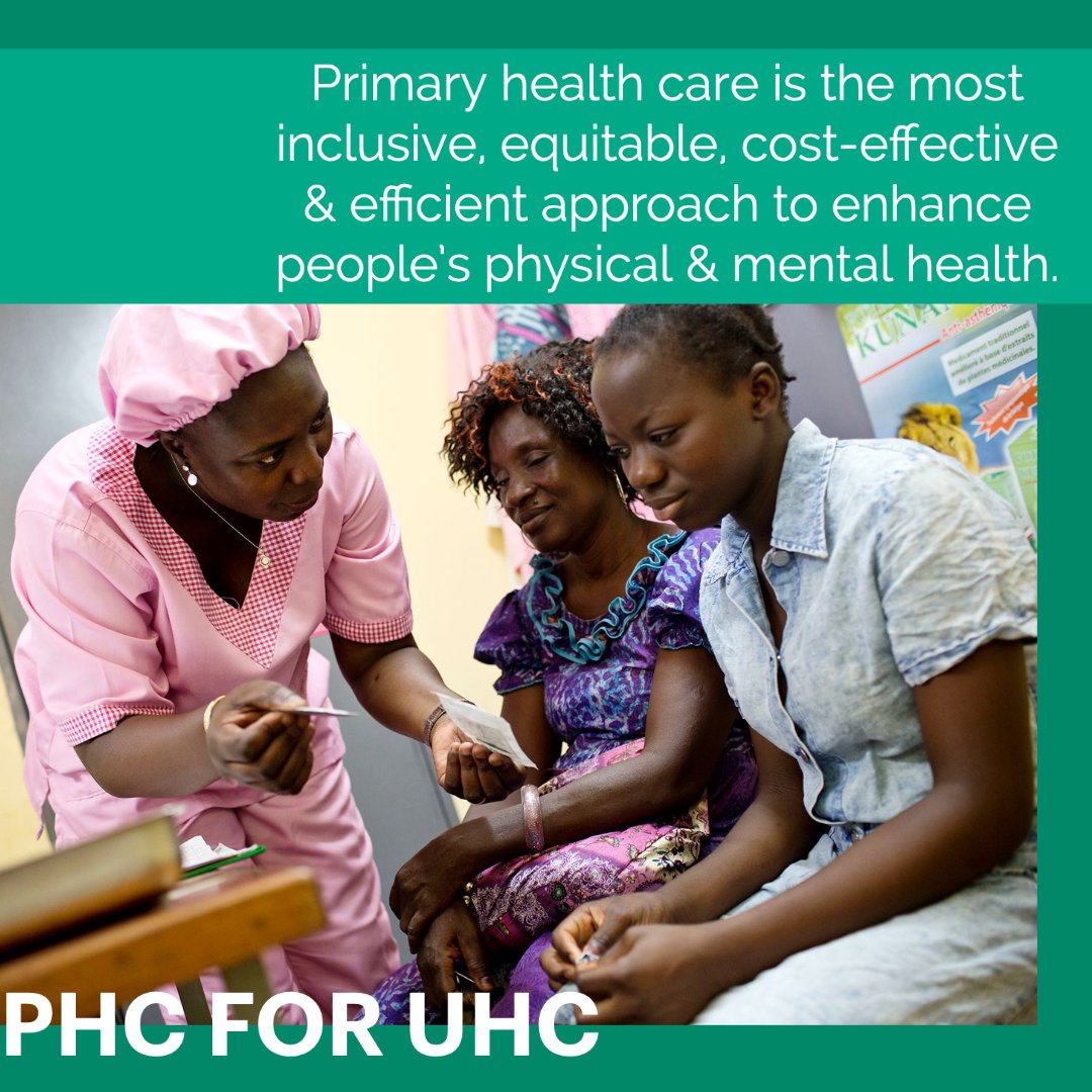 Jhpiego's tweet photo. How do we ensure a healthy today, and work towards a healthy tomorrow?  
With access to #PrimaryHealthCare —addressing the main causes of poor health and the emerging challenges. #UHCDay https://t.co/GJil9k59T4