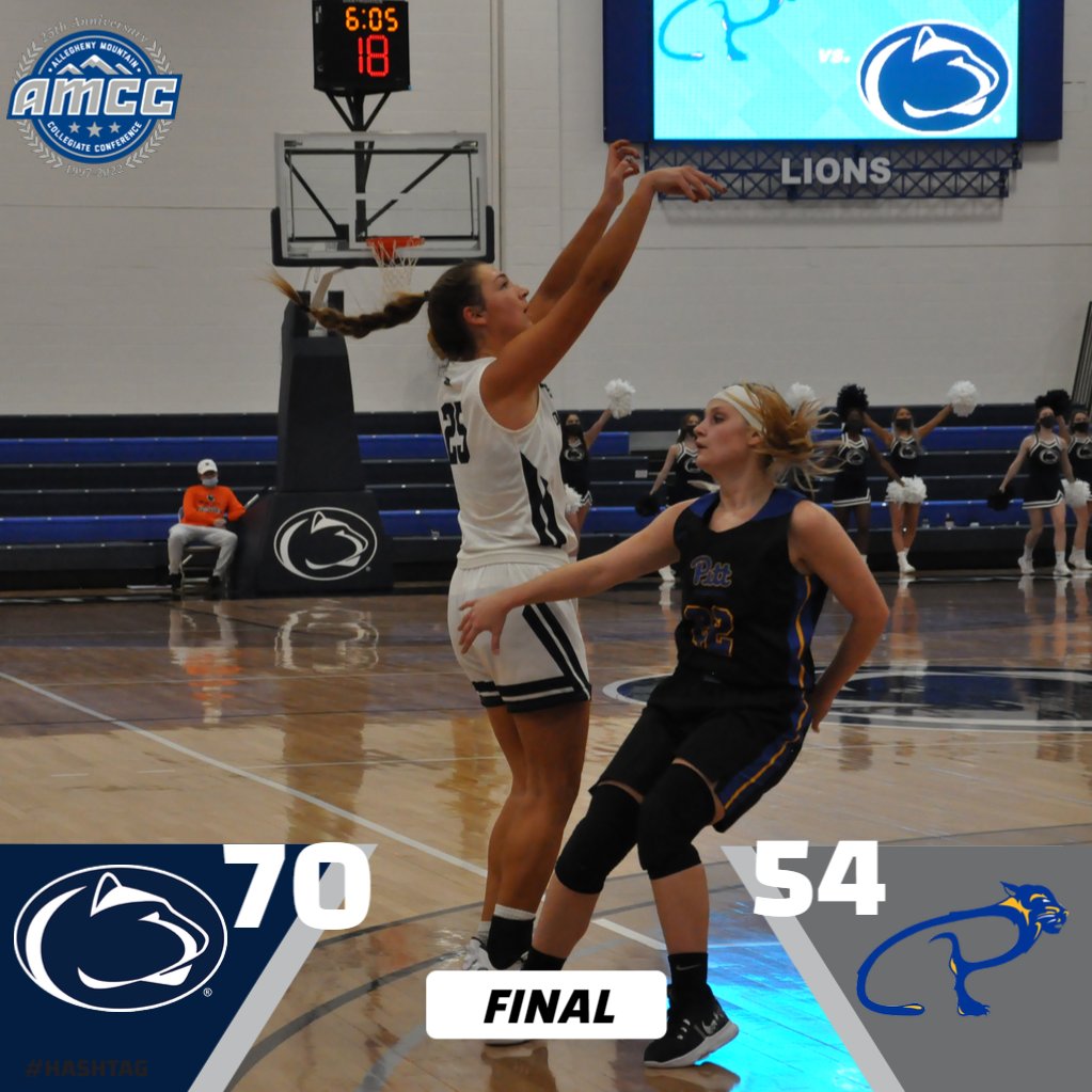 Women's basketball earns a 70-54 victory over AMCC opponent Pitt-Bradford this afternoon in the Adler Arena. Alexis Cannistraci and Ellie Matthews tied for the game-high in scoring with 20 points apiece. Sarah Huston had 10 assists, eight points, and eight boards.

#d3hoops