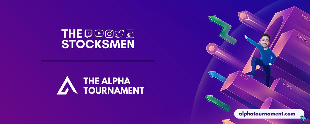 TheStocksmen's tweet photo. Want to compete in a free investing tournament? 

Join the Alpha Tournament today! Build your portfolio, compete against friends, rise in the ranks &amp; win thousands in prizes. 

100% free to play. Compete today: https://t.co/W6nGkrqDeN

RETWEET this and enter to win $100! https://t.co/xpbs1XOKF8