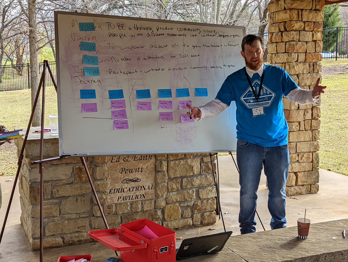 ProductCampBigD's tweet photo. "Ruthlessly prioritize your customer vision" @Clayburns https://t.co/QSOFI84NZT