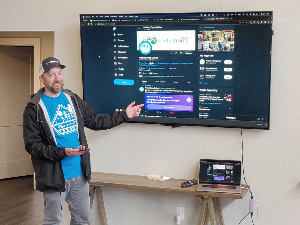 ProductCampBigD's tweet photo. "Twitter Spaces is an awesome way to engage with your customers and get tuned in with your target market." @wimbet https://t.co/UMYdcLKQJD