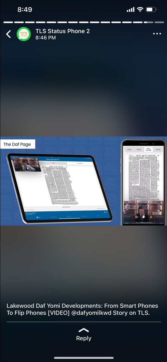 DafYomiLkwd's tweet photo. IN THE NEWS: TLS From Smart Phones To Flip Phones [VIDEO]  #DafBySruly #DafYomi @Lakewoodscoop - https://t.co/T5jd9aCRi7 https://t.co/jHEDmZMnOo