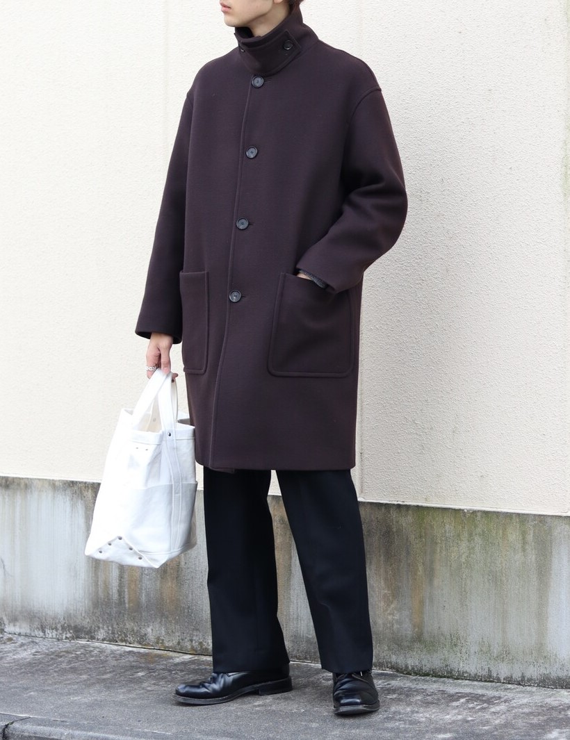 AURALEE  DOUBLE  SOUTIEN COLLAR COAT