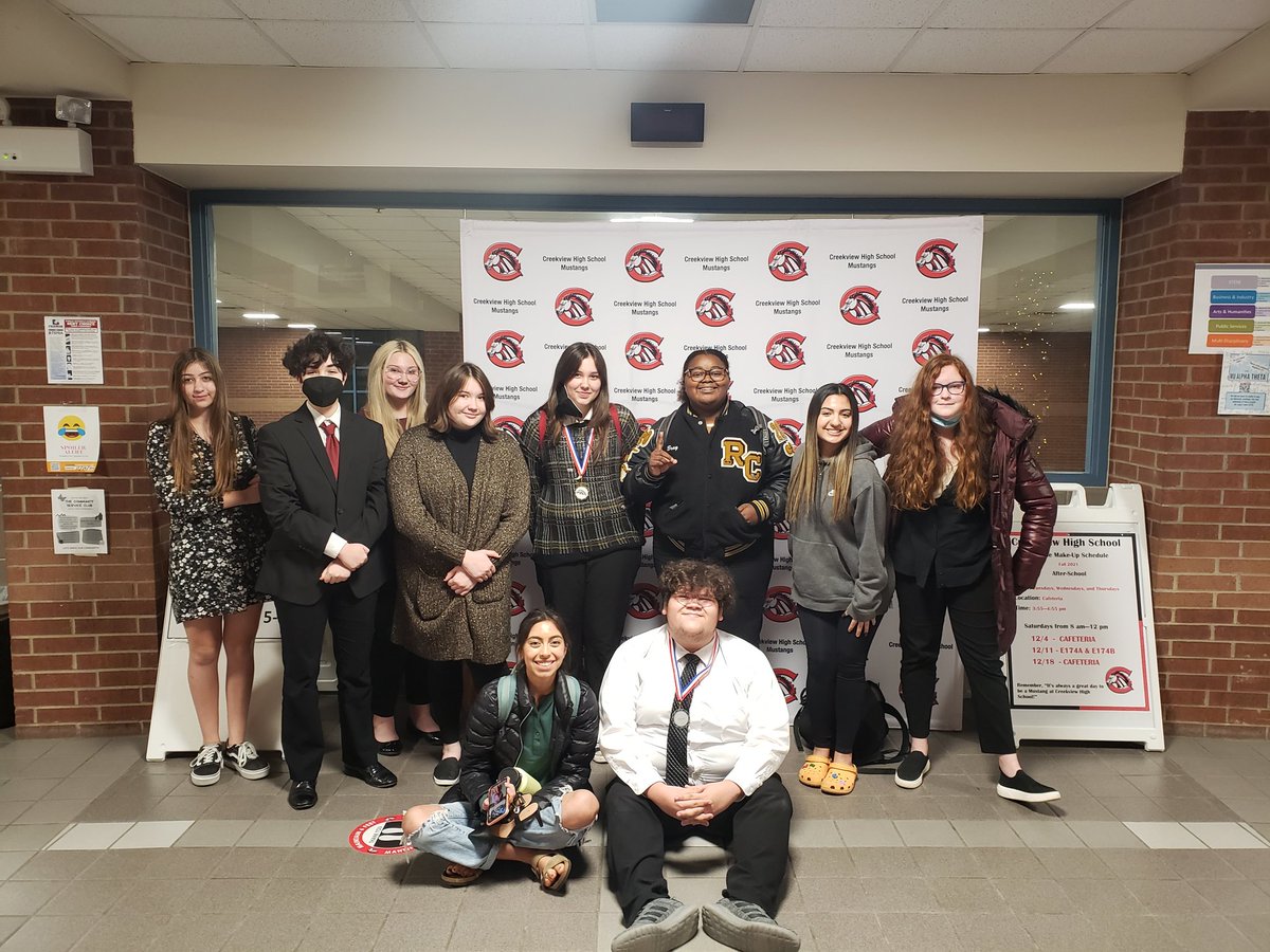 Heading home from the Creekview tournament!
Cammy takes 1st place in LD,  Michael takes 7th in Prose and Tex takes 8th I'm congress!

A wonderful end to the semester with our awesome team!