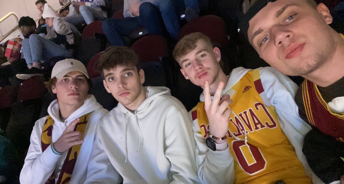 reutter_jacob's tweet image. First Cavs game with the boys💯 @cavs