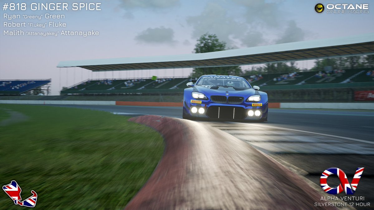 SILVERSTONE 12HR TEAM ANNOUNCEMNT 

Alpha Venturi Ginger Spice #818
- <a href="/oGreenyy/">Ryan Green</a> 
- Robert Fluke
- Malith Attanayake