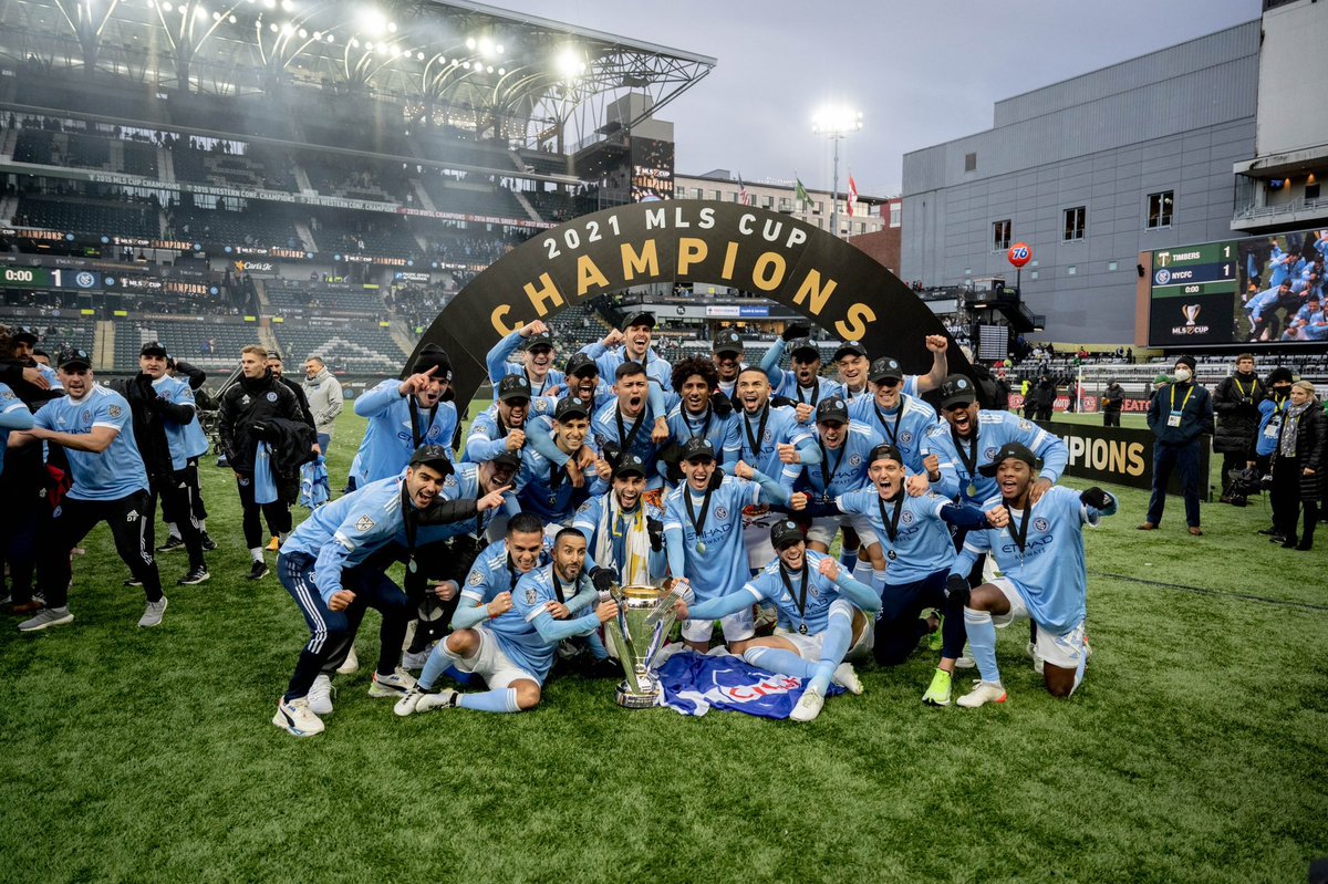 I love you guys!!! MLS CUP CHAMPIONS LFG NEW YORK CITY 💙🗽 @NYCFC