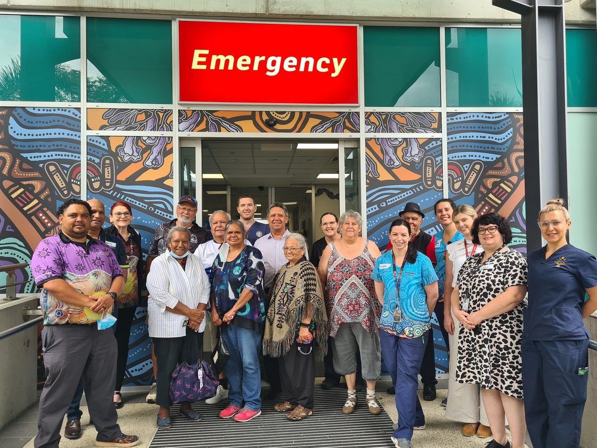 2/2
With the support and guidance of Brisbane Northside Elders & the deadly team from Kurbingui, the ED has been beautifully transformed using the stunning artwork by Aboriginal artist Elaine Chambers-Hegarty.

#BetterTogether #KeepOurMobSafe #KeepPamleSafe #FirstNationsHealth