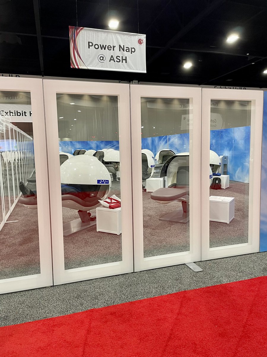 MarieHuMD's tweet photo. Nap pods 2.0 at ASH Central! (if you can find it 😅) 

#ASH21 #gettingmystepsin https://t.co/uXiMGQMgTd