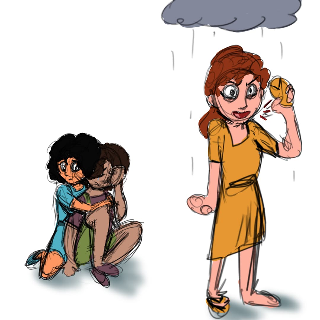 Aronair0's tweet photo. Two fav characters + sisters protecting brother from bullies

#encanto #aronair #myart https://t.co/uq3jVf7Uxh