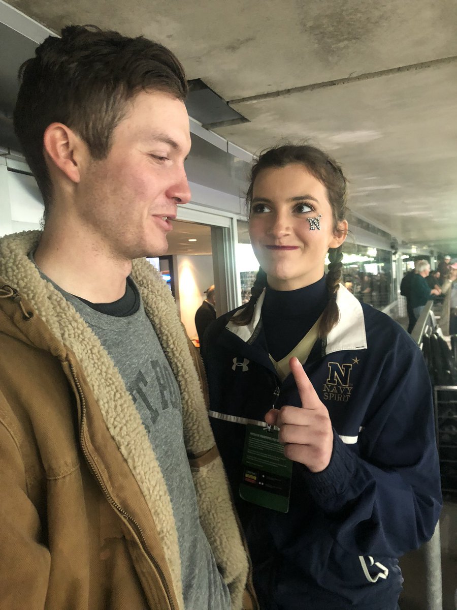JillCastilla's tweet photo. Sibling rivalry at its best! #ArmyNavy https://t.co/QuzGoRf8Ha