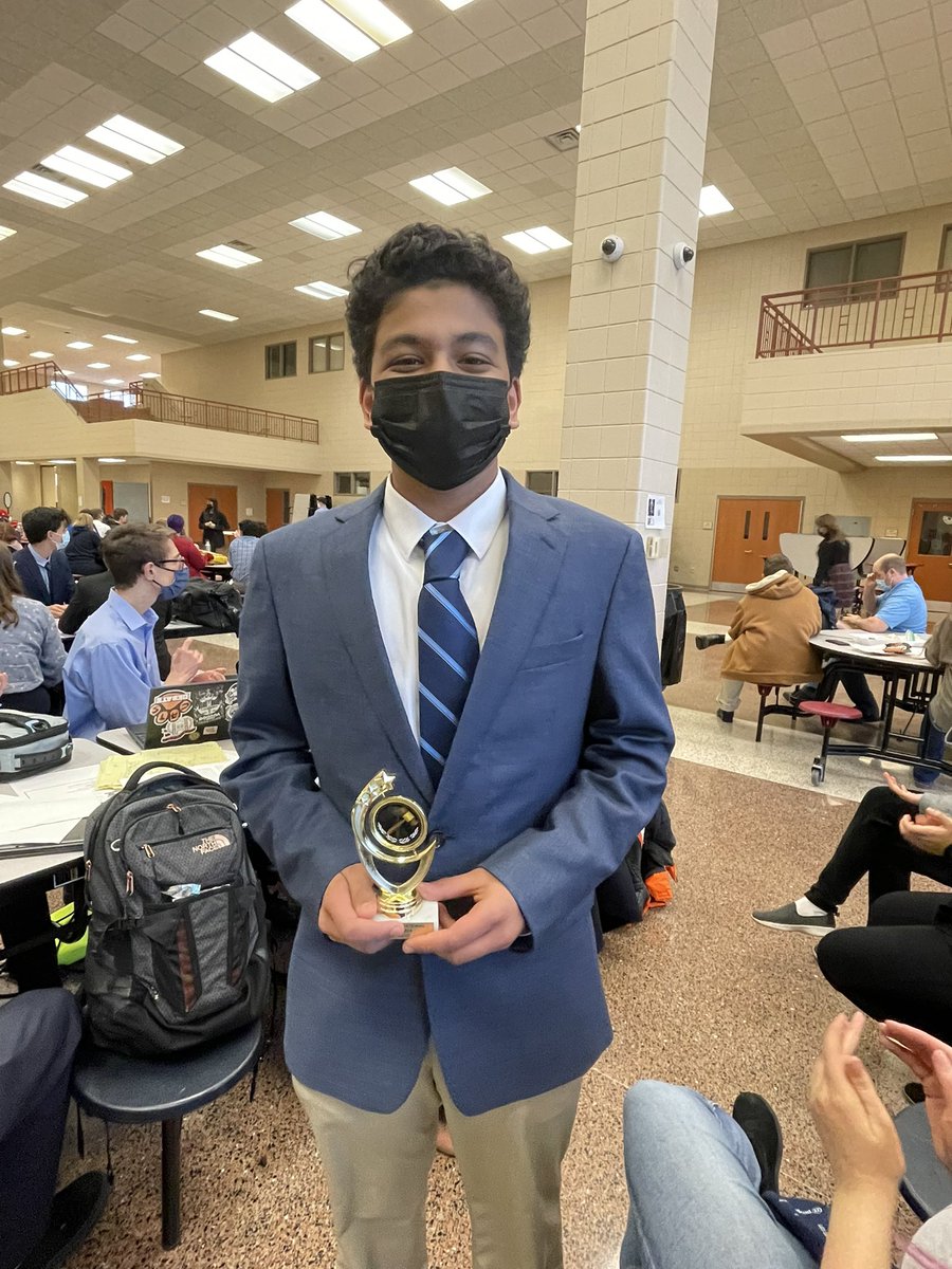 Prem Acharya brings home 5th place best speaker in Lincoln Douglas!