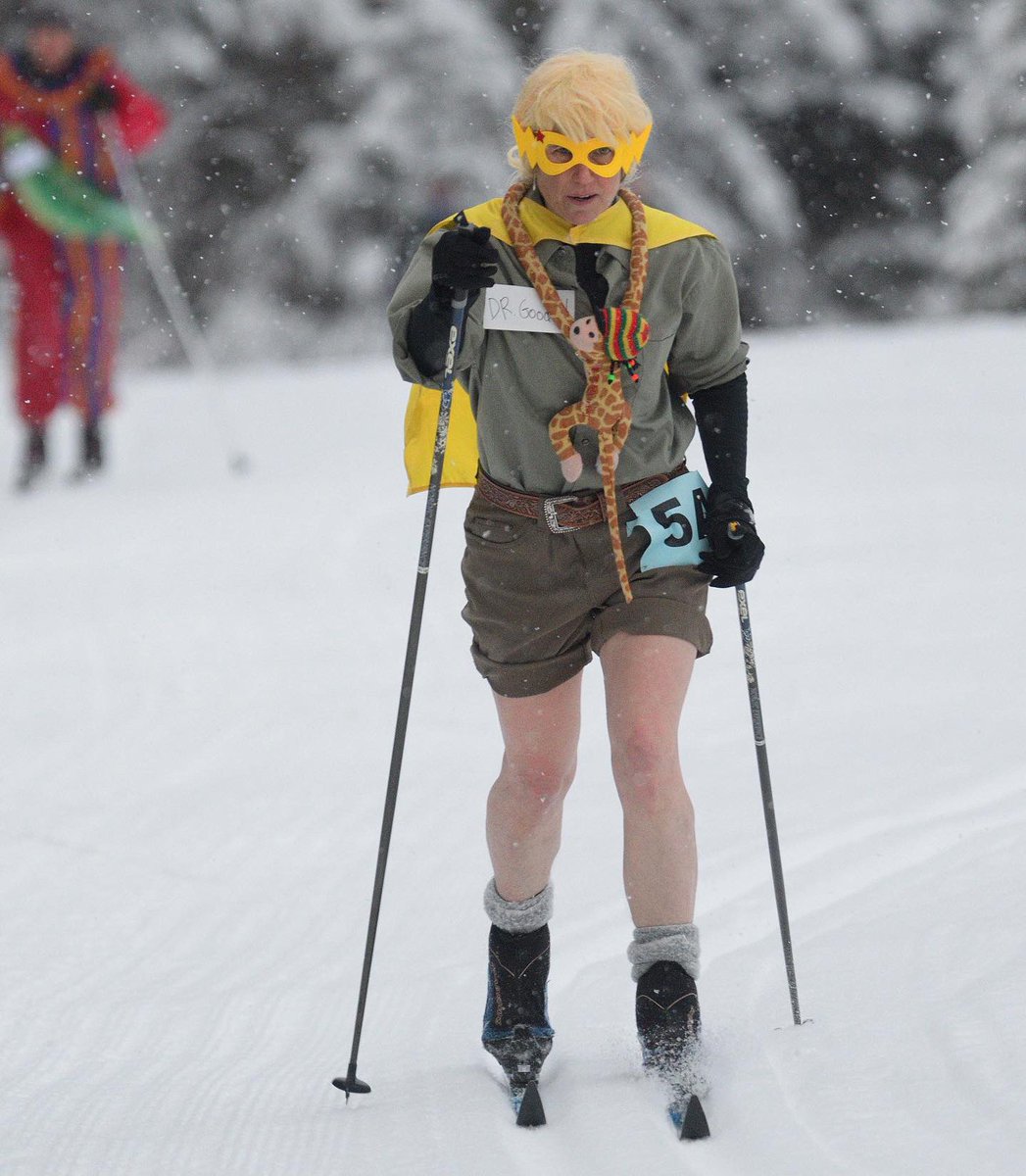AmyAkillk's tweet photo. Institute of Arctic Biology’s 2021 Ski Mass race (of sorts). Our team was “Wonder Woman Scientists”. Way to represent -> Dr. Jane Goodall (me, 5A), Dr. Marie Curie (Anja, 5B), and Dr. Rachel Carson (Tako, 5C). ❄️ So flipping fun! 📷: Oivind Toien https://t.co/O8GnUVXSkI