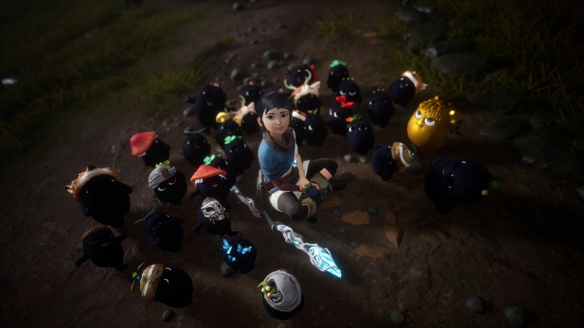 Having fun with these little fellows #PS5Share, #KenaBridgeofSpirits