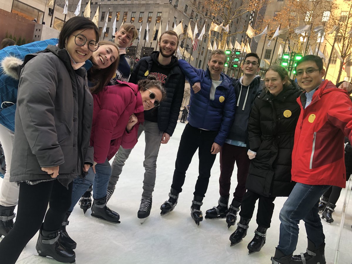 TuomasTammela's tweet photo. Celebrating @Yan_Yan_PhD, our lab's second postdoc to "graduate" with a faculty position. Fun afternoon skating at Rockefeller Center! https://t.co/NBFgg3mnNy