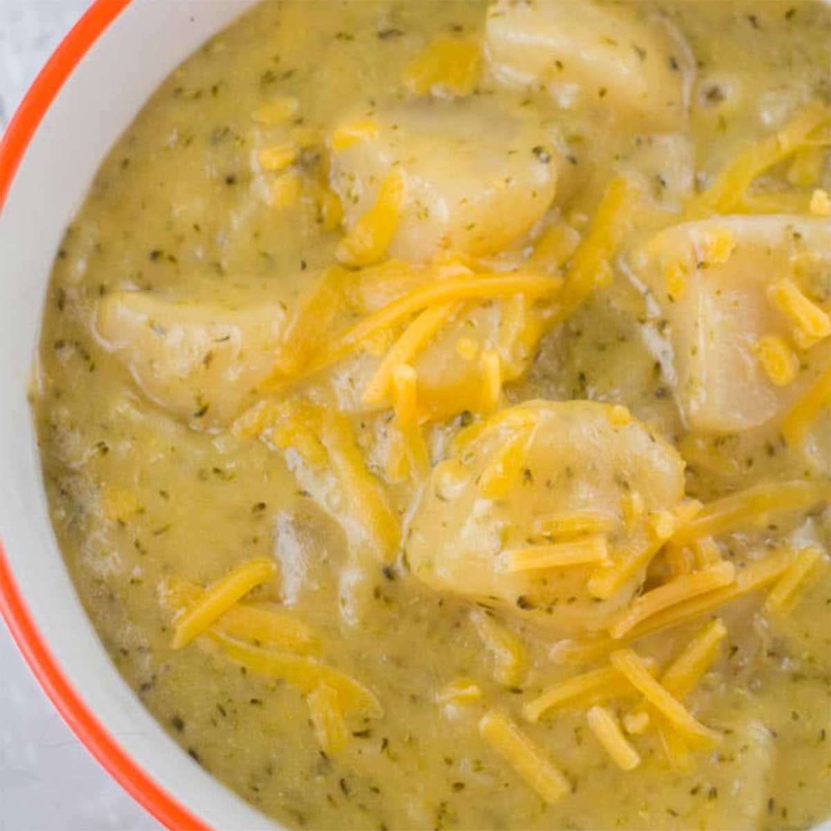 Slow Cooker Broccoli Cheese and Potato Soup
