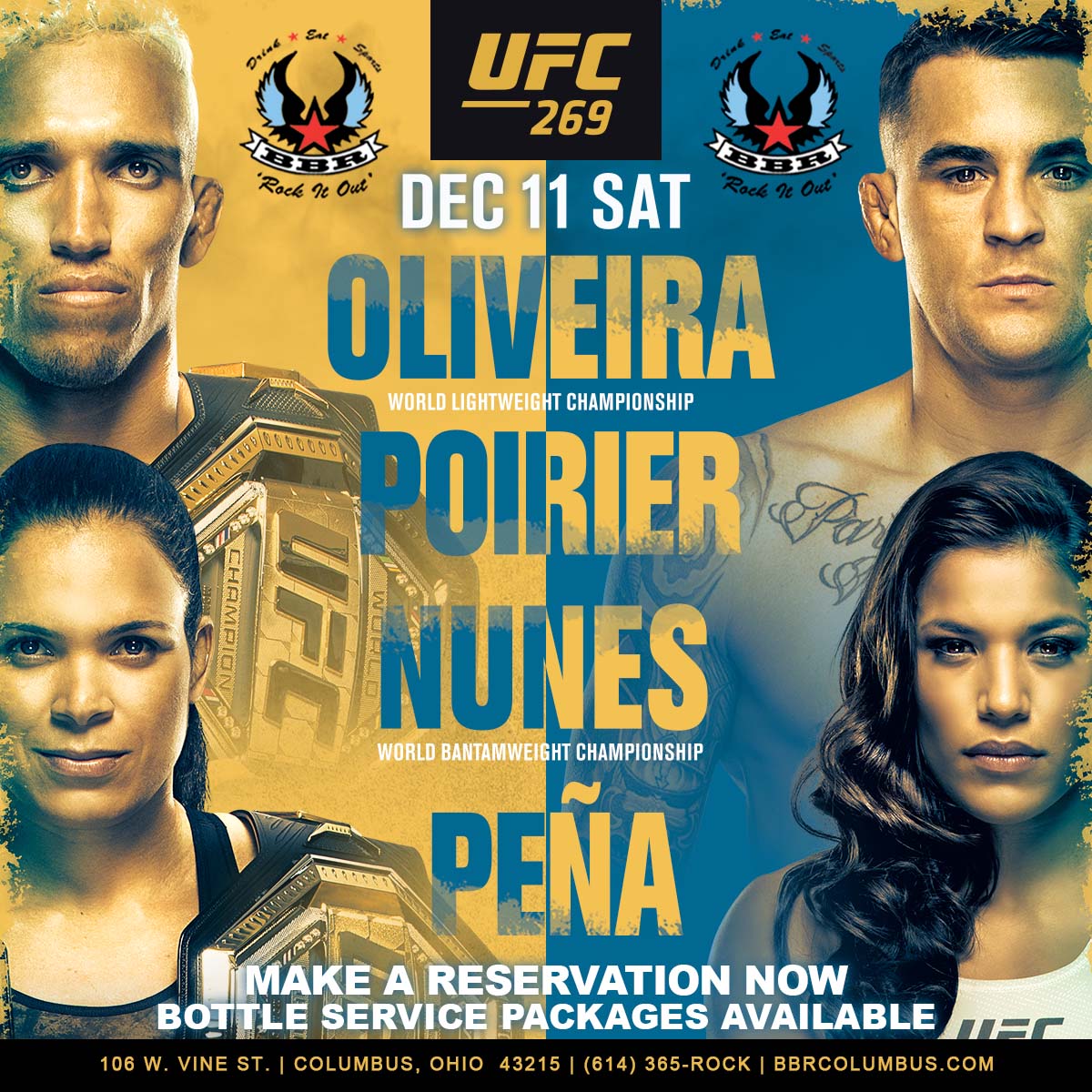 Tonight #UFC269 shown live #UFC