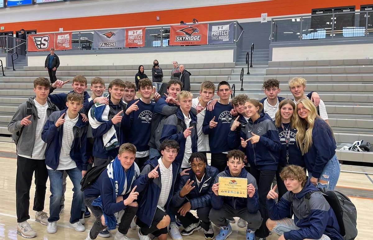Skyridge Tournament Champs! 🏆🏀 #wearecopperhills #nevergivein #JYD #grizzliesbasketball #chhsbasketball <a href="/Copperhillshigh/">Copper Hills High</a>