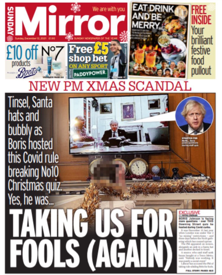 PippaCrerar's tweet photo. SUNDAY’S @dailymirror front page: TAKING US FOR FOOLS (AGAIN) https://t.co/BBAybKeFqH https://t.co/1spcMtu9a7