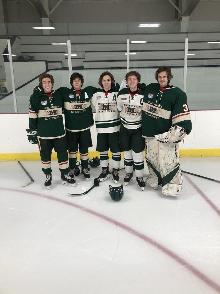 U15Mid's tweet photo. WWWWW

The boys come up with the win against mount 4-1
We capped off the evening supporting our very own in the prospect game! 
Kaleb Vos
Issac Taweel
Lucas Thibeau
Luke Inman
Evan Weeks
A well deserved accomplishment for each and every player involved! 🟢⚪️
#gomatrixgo https://t.co/hcm86keZxx