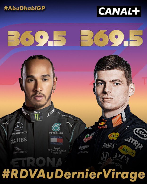 CANAL+ F1® (@canalplusf1) on Twitter photo Qui sera sacré au #AbuDhabiGP TOUT À L’HEURE sur les antennes <a href="/canalplus/">CANAL+</a> ? 🏆🏁
RT 🔁 si vous êtes #TeamLewis | <a href="/LewisHamilton/">Lewis Hamilton</a>
FAV 💙 si vous êtes #TeamMax | <a href="/Max33Verstappen/">Max Verstappen</a>
#RDVauDernierVirage 🛣️ Qui sera sacré au #AbuDhabiGP TOUT À L’HEURE sur les antennes <a href="/canalplus/">CANAL+</a> ? 🏆🏁
RT 🔁 si vous êtes #TeamLewis | <a href="/LewisHamilton/">Lewis Hamilton</a>
FAV 💙 si vous êtes #TeamMax | <a href="/Max33Verstappen/">Max Verstappen</a>
#RDVauDernierVirage 🛣️