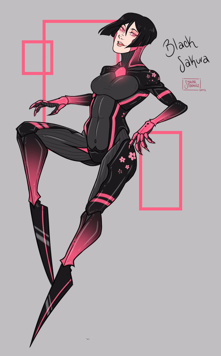 sykartoonist's tweet photo. Black Sakura, a character that I have a lot of affection for 🥺💕
#blacksakura #metalgear #metalgearrising #MGR #metalgearoc https://t.co/1UvMu1Tpqt