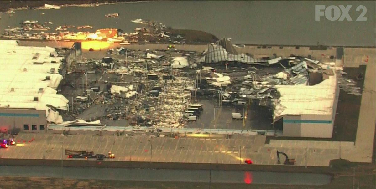 stltoday's tweet photo. Death toll at Amazon warehouse in Edwardsville climbs to six. https://t.co/RfJJAXoYtU https://t.co/OXZVwlTjwG