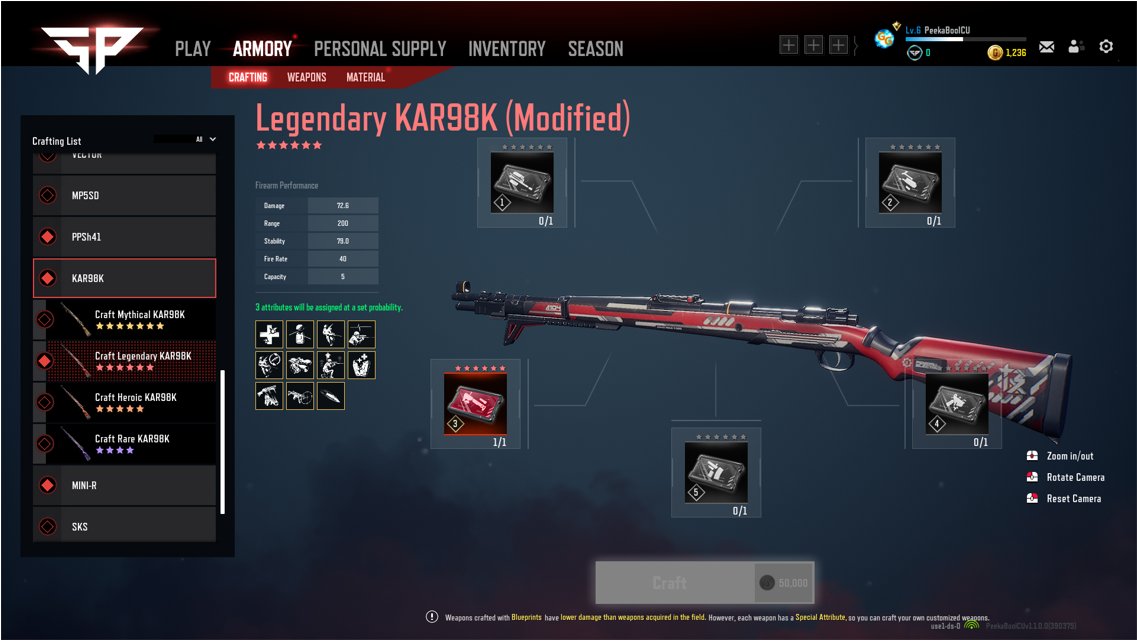 BsOutdoorChat's tweet photo. Is it coincidence or respect the "Legendary KAR98" skin on @SuperPeople_GL  is tailored to @DrDisrespect...he hasn't even touched the game...think about it!!! https://t.co/f4MySfcxAe