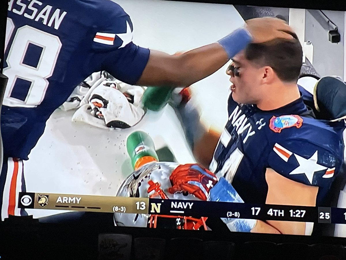 larryblustein's tweet photo. How about Fort Lauderdale Calvary Christian product - senior LB Diego Fagot (fah-go) who ends his Navy career as a four year starter, a first team all conference performer and a winner in the Army/Navy classic @diegofagot54  @NavyFB @CalvaryFB @KirkHoza @diegofagot54 https://t.co/IBeEKLwfzJ