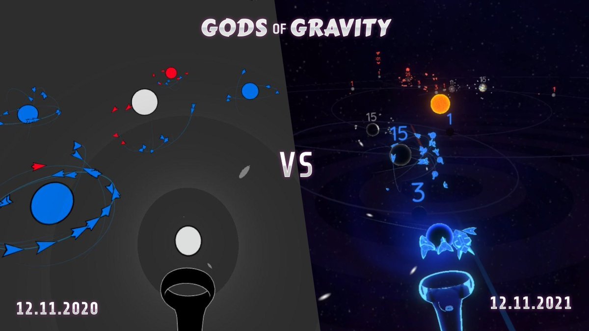 We stumbled on an old screenshot of #GodsOfGravity we took 1 year ago today. Crazy to see how far the game has come since then!
#VR #VirtualReality #OculusQuest #OculusQuest2 #indiegame #IndieGameDev #oculusstart