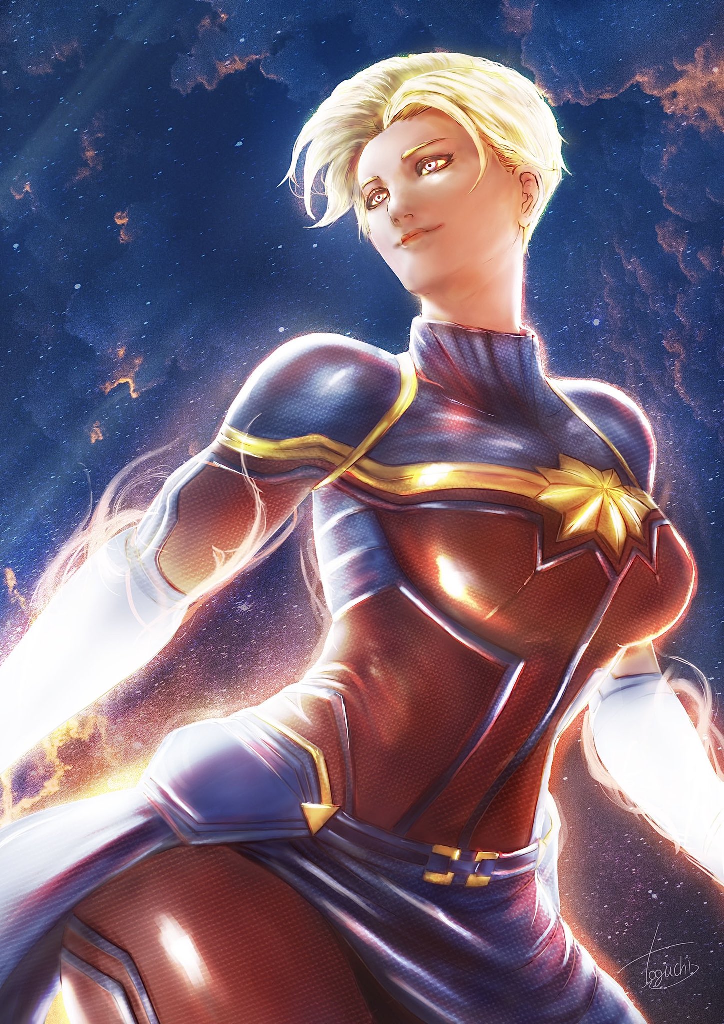 十口 ヒトベ キャプテン マーベル かっこいいので好きです キャプテンマーベル マーベル イラスト Captainmarvel Marvel Illustration T Co Xypzxpkv4o Twitter