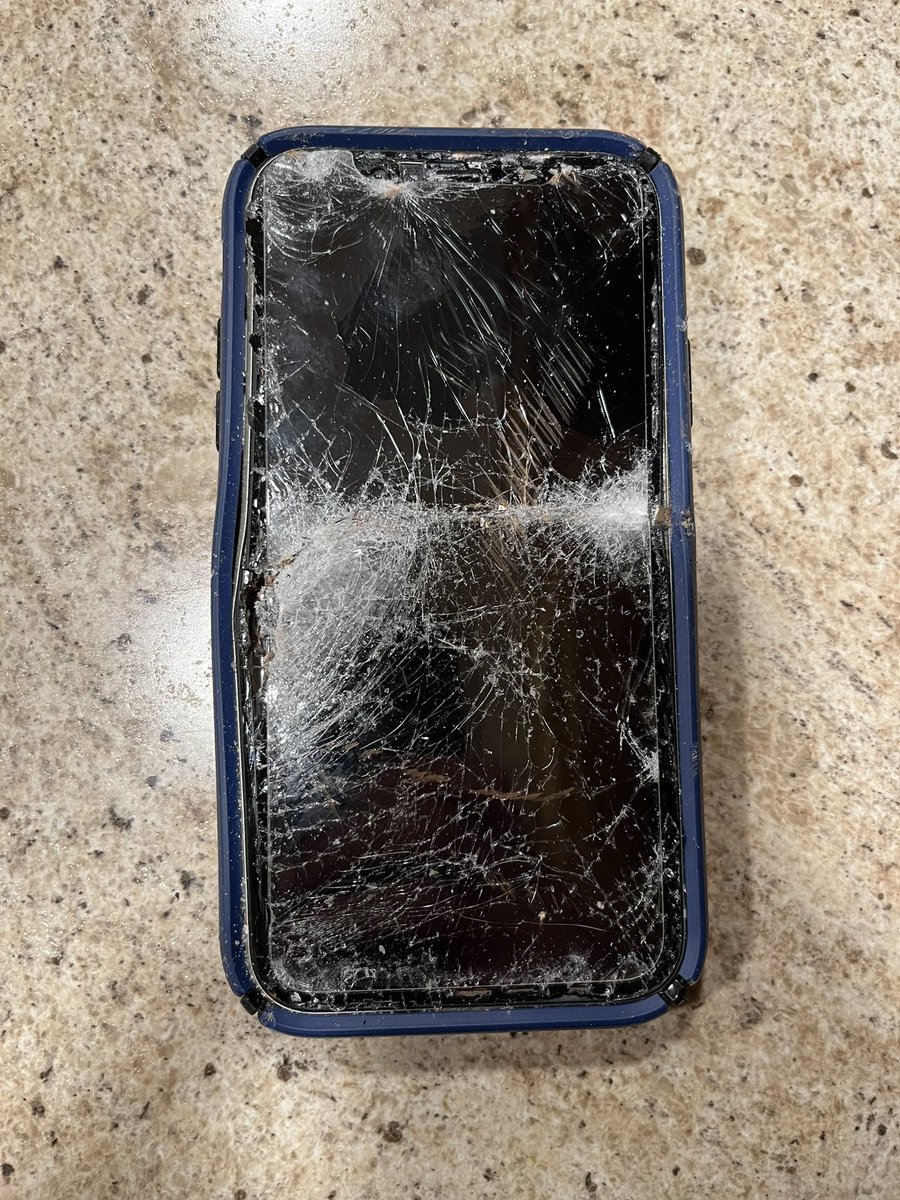 TomBobKnob's tweet photo. You either die a hero, or live long enough to accidentally run a snowblower over your phone https://t.co/iYS5jqFgJs