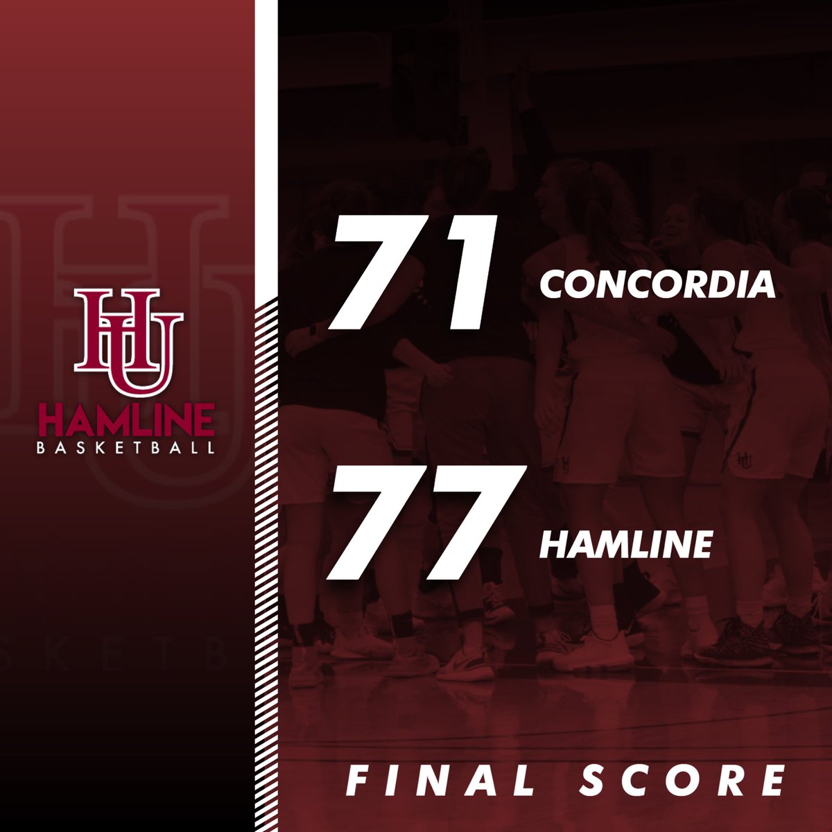 Heading into break 6-2 Overall (5-1 MIAC) with 5️⃣ straight W’s!! #goHU