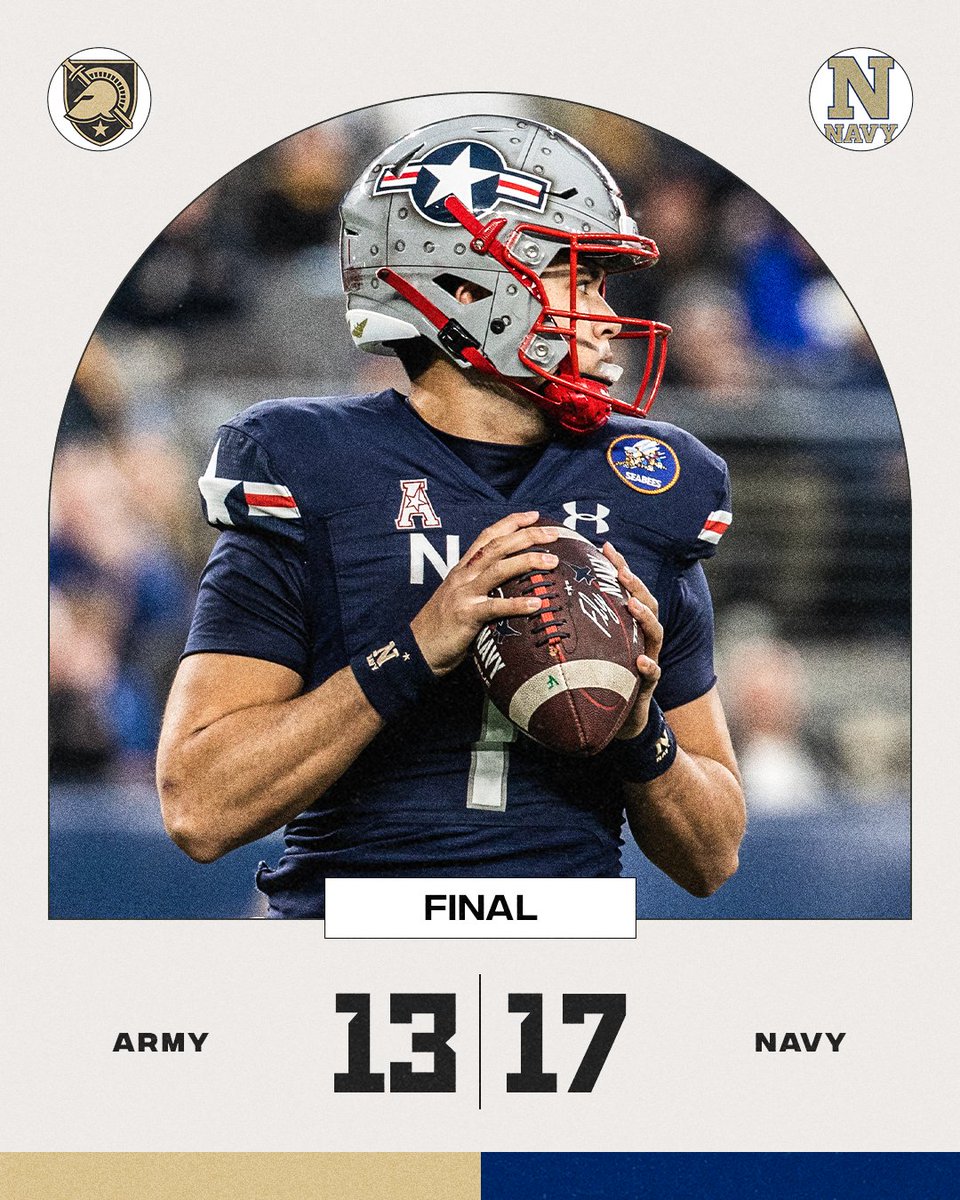 The Midshipmen take it 🙌 

<a href="/NavyFB/">Navy Football</a> wins America's Game!