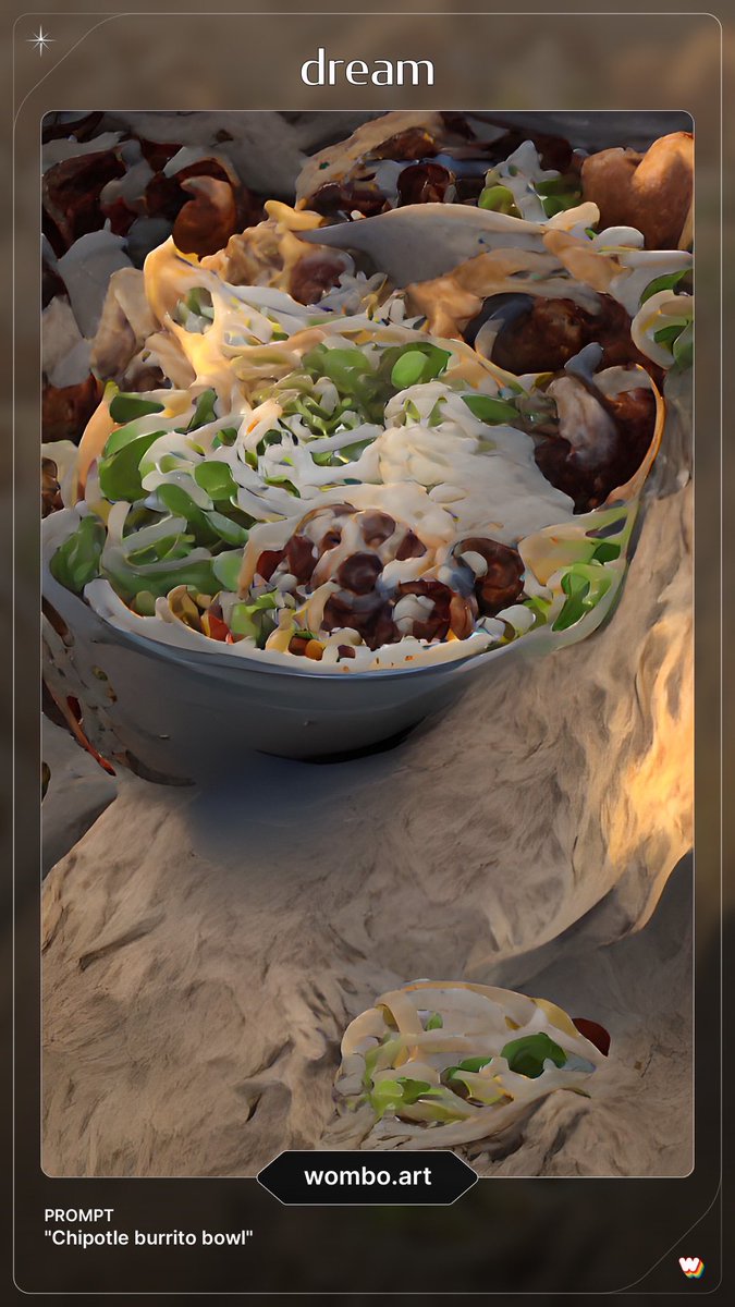 WOMBO x Chipotle burrito bowl