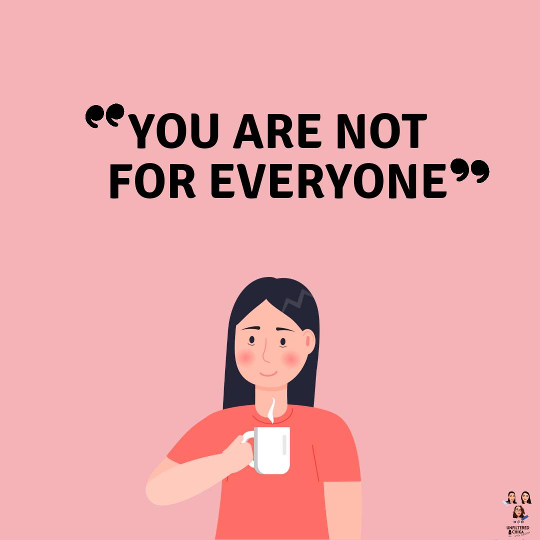 ChikaUnfiltered's tweet photo. "One of the most freeing things we learn in life is that we don't have to like everyone, everyone doen't have to like us, and it's perfectly okay" 

🎧Listen to this episode  https://t.co/0K069Pp5LY
#Podcadtersyern #podcastlife  #notforeveryone #wearenoteveryonescupoftea https://t.co/YQeAmEMhbt
