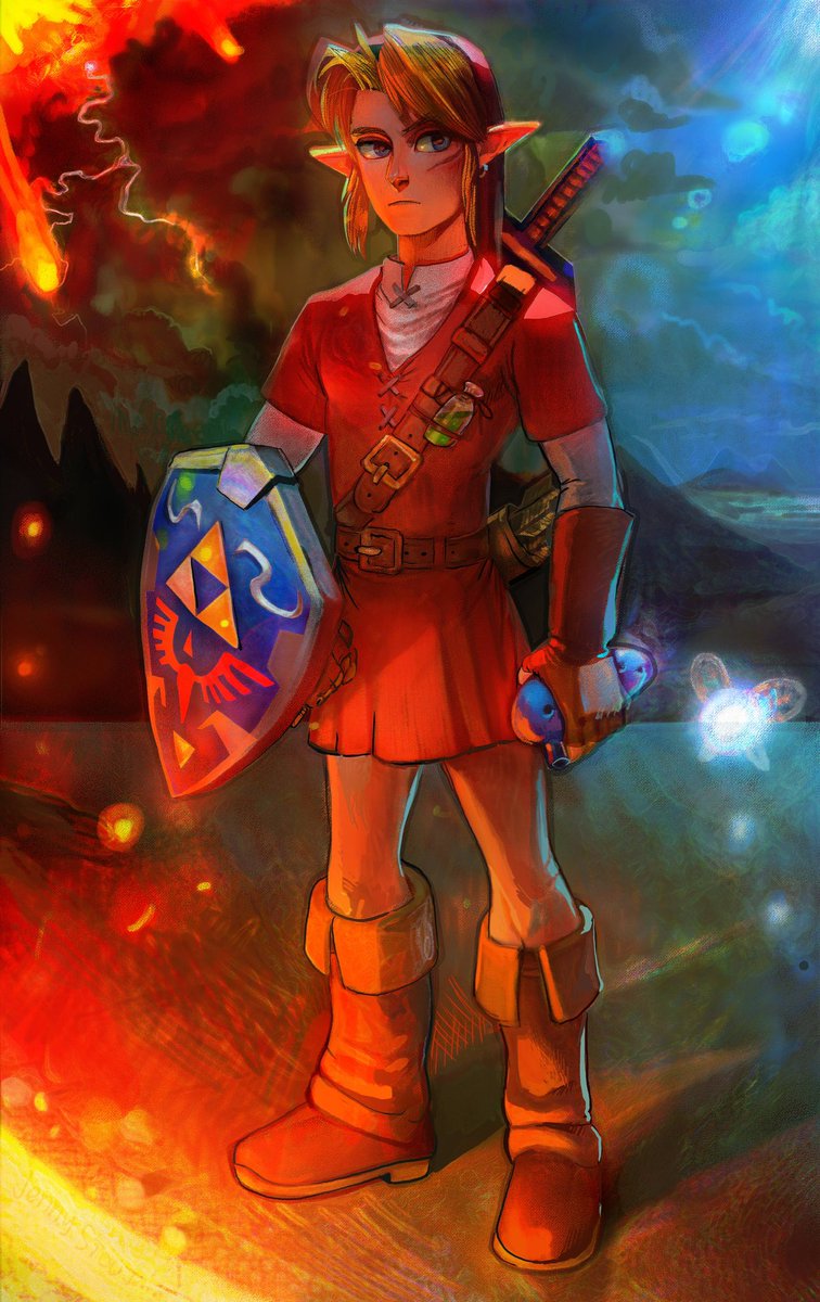 Hello #TransmascCreators ! I’m a video game artist that makes a lot of Zelda art. 🧝🏻🧚