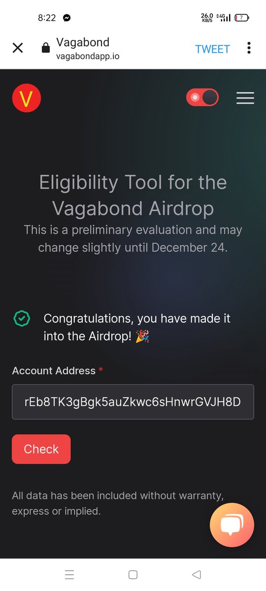 Joniel92794's tweet photo. @Vagabondappio @MinusWells @Moonchaser2020 this is  my xrp binance adress,the unregister but eligible at first but when i check it again no data found .. what going on @Vagabondappio https://t.co/EsCZ5TNvCs
