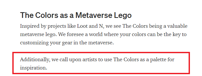colorsintern's tweet photo. huge shoutout to all the artists and developers building their projects with @TheColorsNFT! we love to see it. ill always be a mintoor of projects using color primitives🤝 https://t.co/E1MrYBb3b0