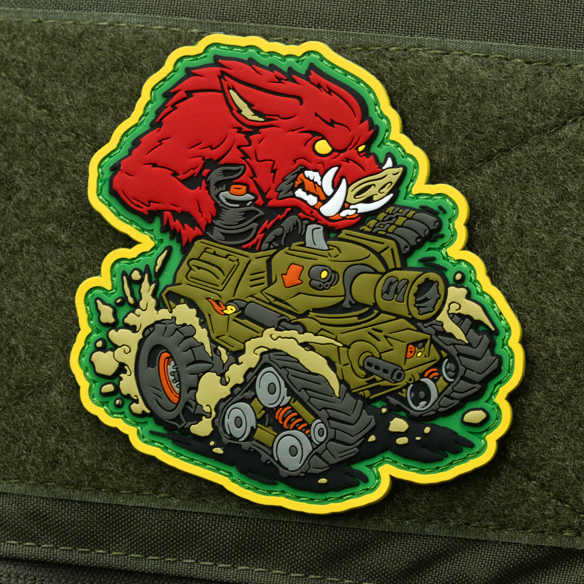 milspecmonkey's tweet photo. And the PVC variant of the latest Wild Boar1 design, gives an excuse to make another color variant :)
Art by guest artist Apoc Design: https://t.co/ByW1U6Pj1s
https://t.co/k6Aro9z0wg
#moralepatch #moralepatches #milspecmonkey #patchgame #patchcartel #apocdesign #warmachine https://t.co/lPwqTJafOB