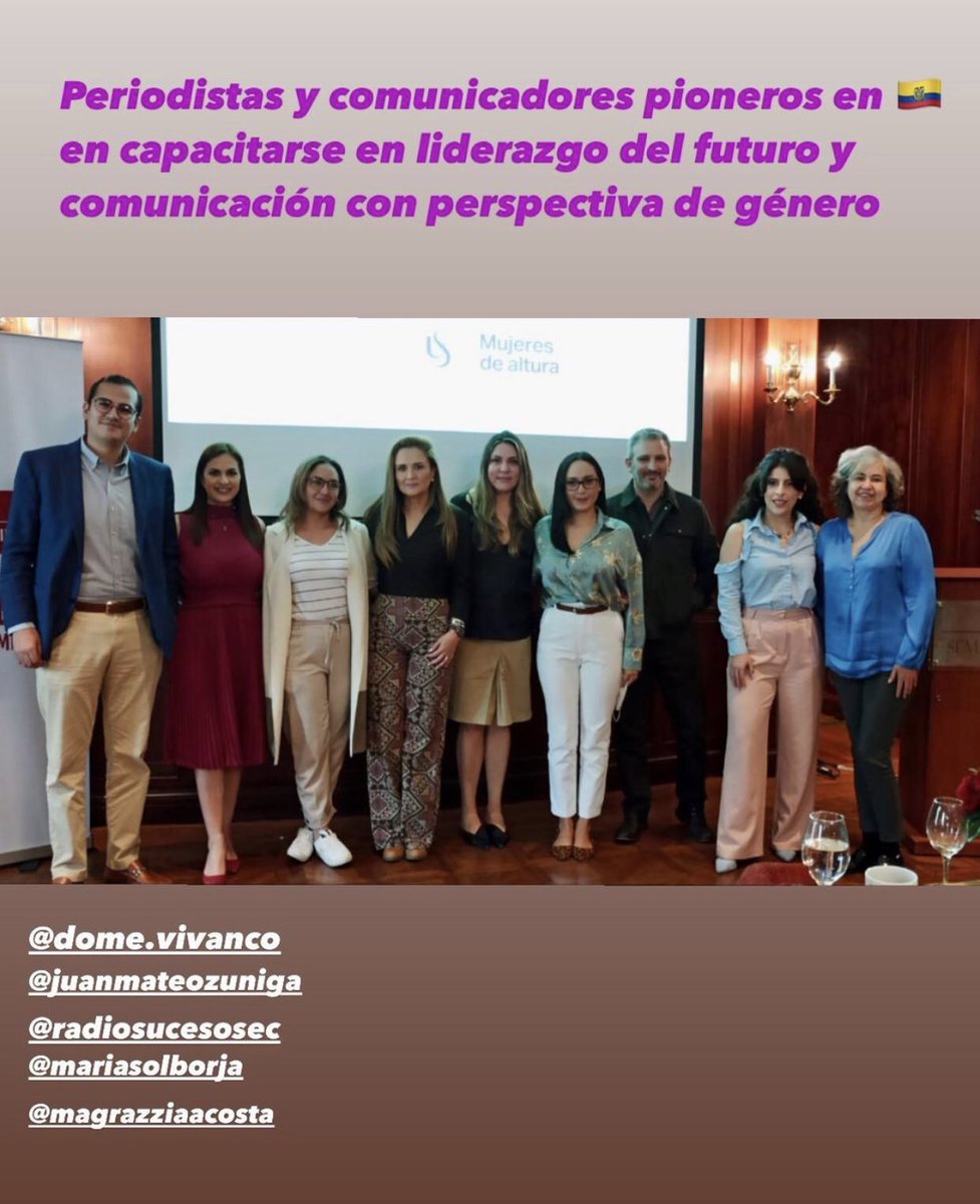 Gran jornada hoy con cámaras empresarias de Ecuador, dirigentes de empresas, de gremios y periodistas renombrados. Vamos por más #sostenibilidad en America Latina <a href="/BridgeTheGapCom/">Bridge The Gap</a> <a href="/OpevVioleta/">OPEV - Economia Violeta®</a>