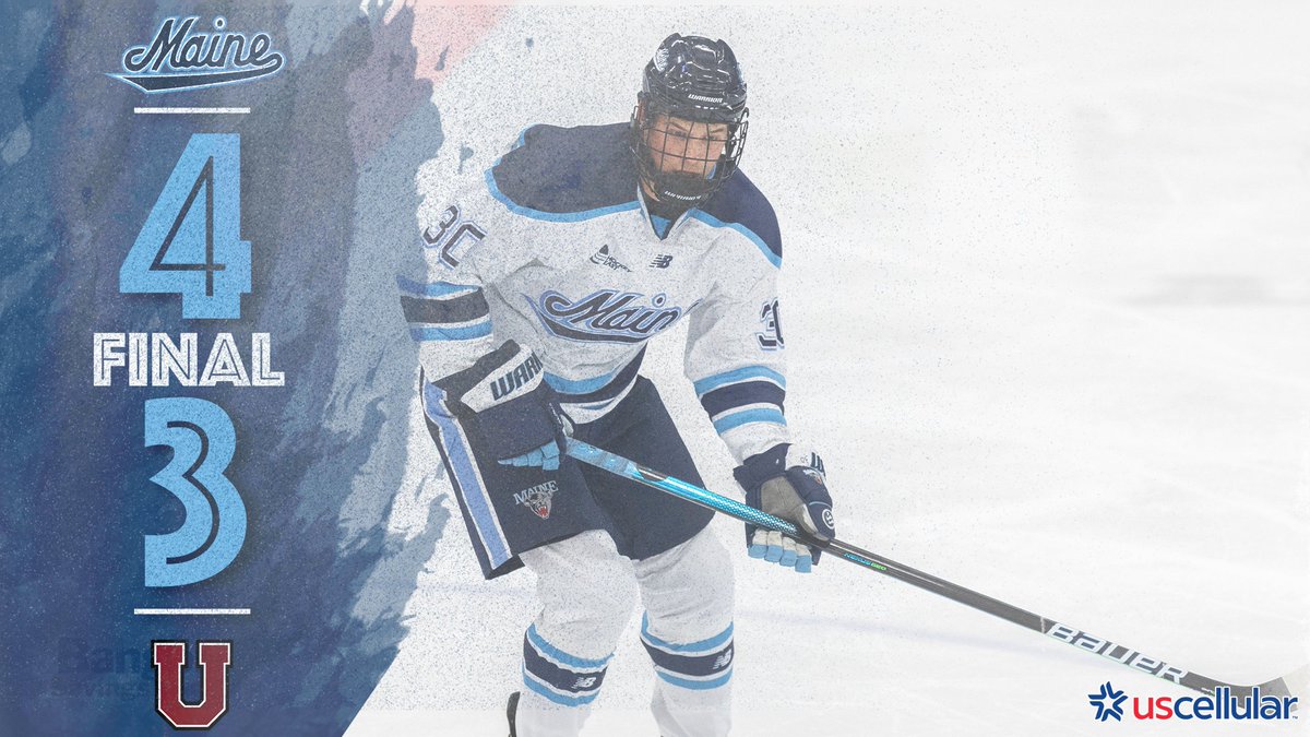 mainemhockey's tweet photo. BLACK BEARS WIN!

Maine: 4
Union: 3

Keenan Suthers (2), Nolan Renwick (1), and Ben Poisson (1) all score!

Victor Ostman stopped 27 shots in the victory!

#BlackBearNation | #HockeyEast https://t.co/bC0P9W1ygu