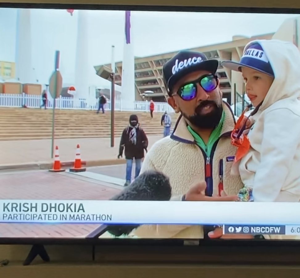 Liam said, “I gonna run super fast”  many thanks to the @nbcdfw reporter and camera man who were super awesome covering this historical 50th Anniversary BMW Dallas Marathon race weekend! @rundallastx <a href="/ShannonDhokia/">Shannon Dhokia</a> <a href="/BMW/">BMW</a> #dallasmarathon #bmw #dallas #rundallas