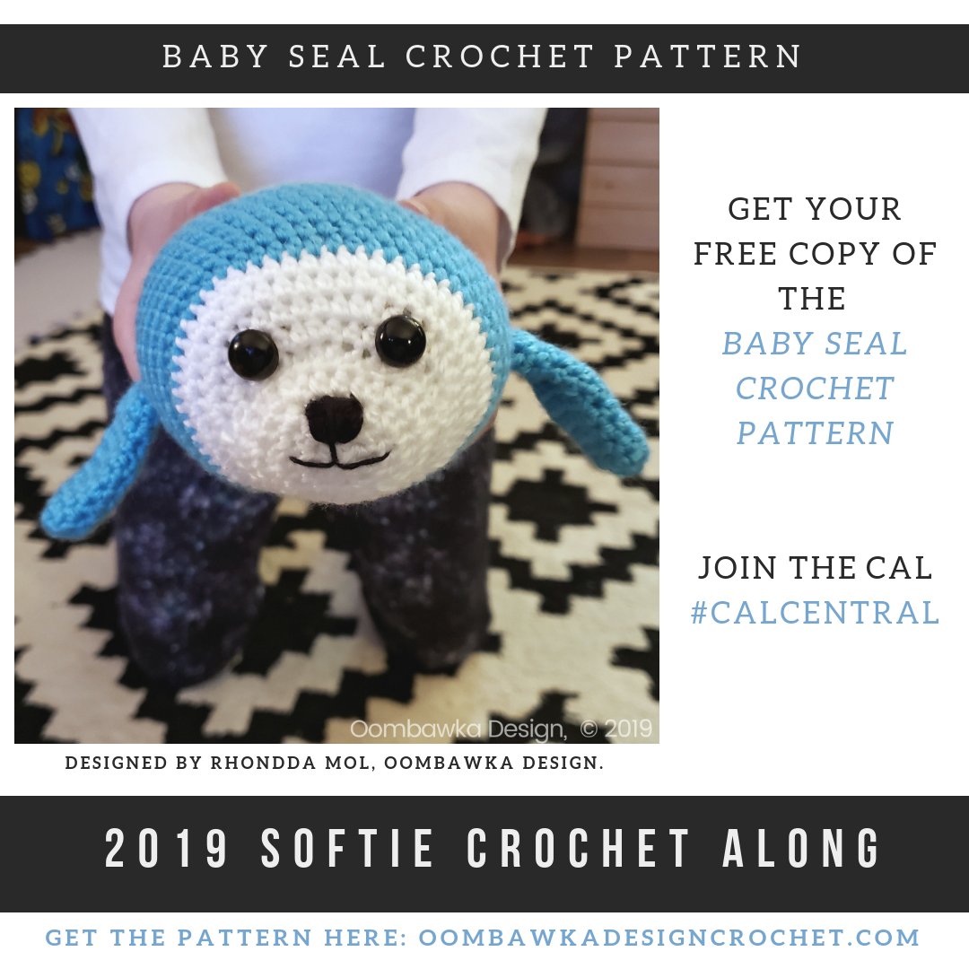 OombawkaDesign's tweet photo. Free Baby Seal Crochet Pattern. #CALCENTRAL Softie CAL https://t.co/RX7sJkbhBF https://t.co/MUsa3Uw8JP