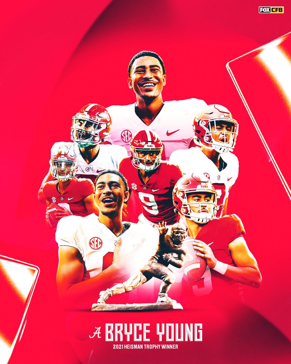 THE 2021 HEISMAN TROPHY GOES TO <a href="/AlabamaFTBL/">Alabama Football</a> QB <a href="/_bryce_young/">Bryce Young</a> 🏆🐘