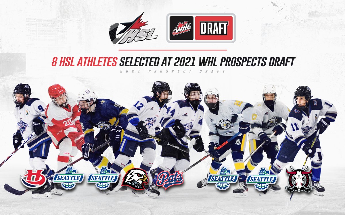 HockeySuperLeag's tweet photo. RELEASE: 8 Hockey Super League Athletes Selected at 2021 WHL Prospects Draft

Read here --> https://t.co/EawF7QHqcf

#HSL https://t.co/sLZexZMIB7